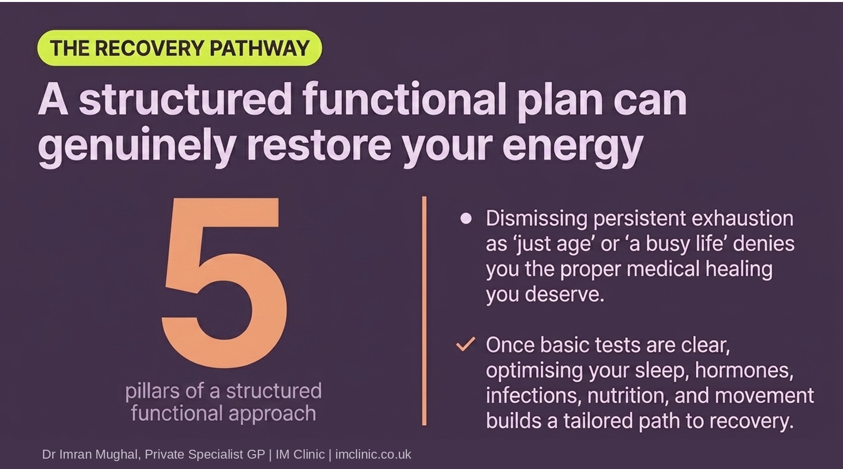 The functional approach to fatigue, sleep, hormones, infections, nutrition and movement