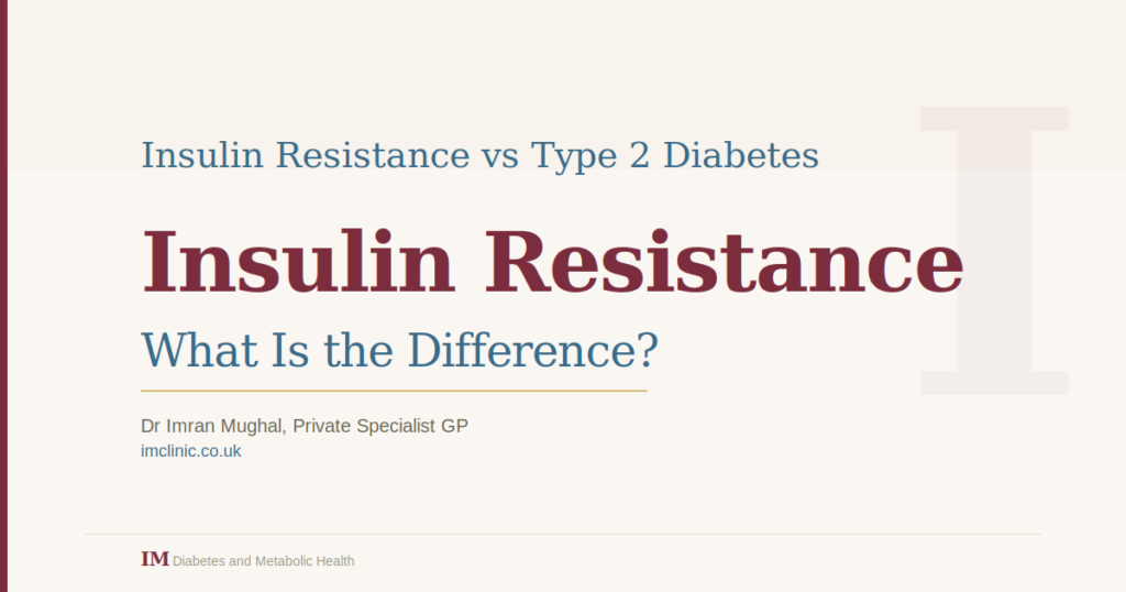 insulin resistance vs type 2 diabetes