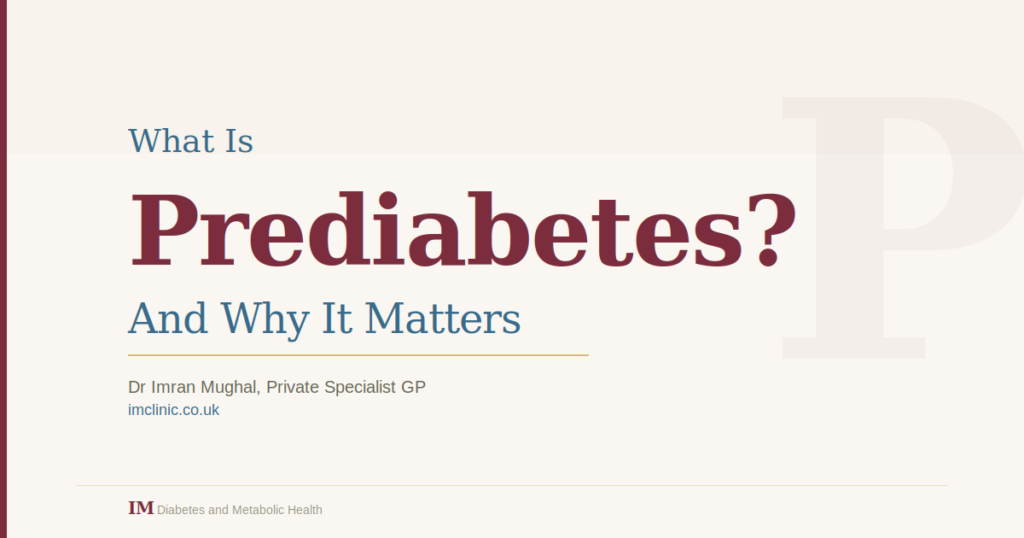 what is prediabetes and why it matters