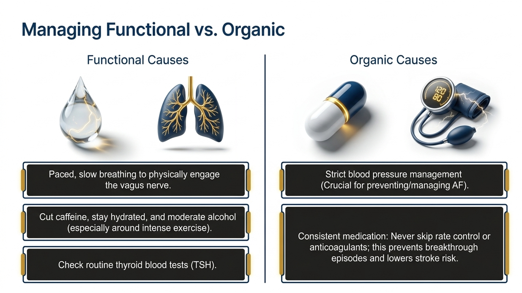 Managing functional versus organic causes of palpitations