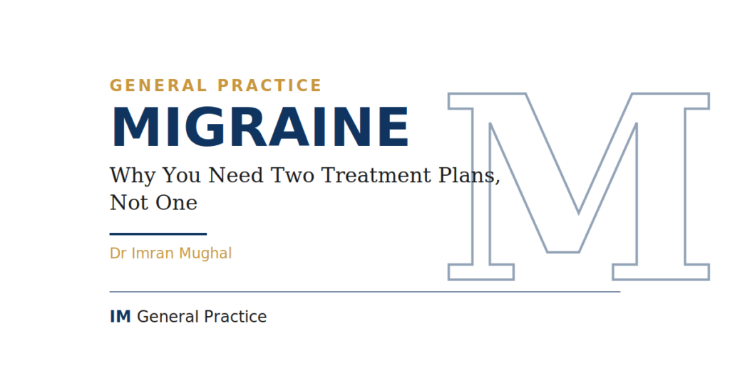 Migraine treatment, two treatment plans, abortive and prophylactic, hero image