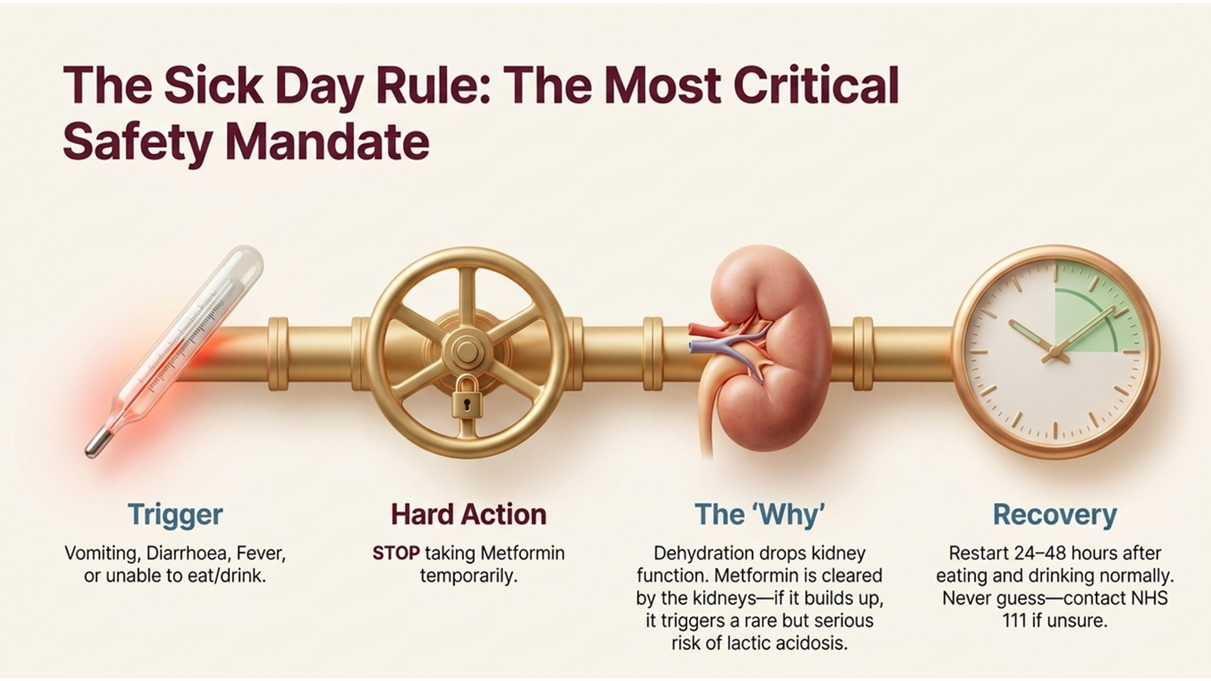 metformin sick day rule safety mandate